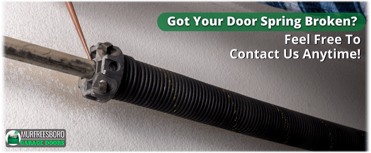 Broken Garage Door Spring Murfreesboro TN